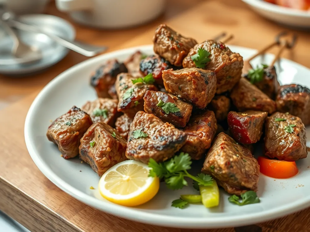 One-Pan Lamb Kebabs