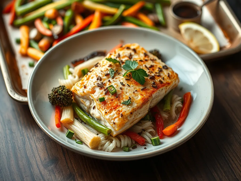One-Pan Miso Salmon with Bok Choy