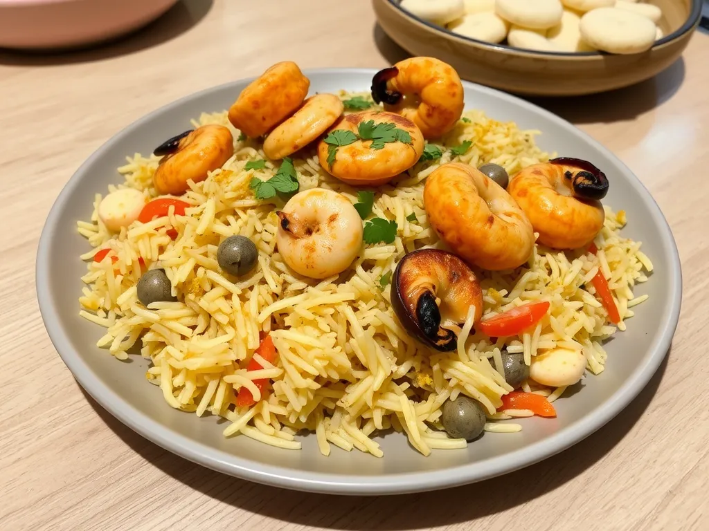 One-Pan Seafood Biryani