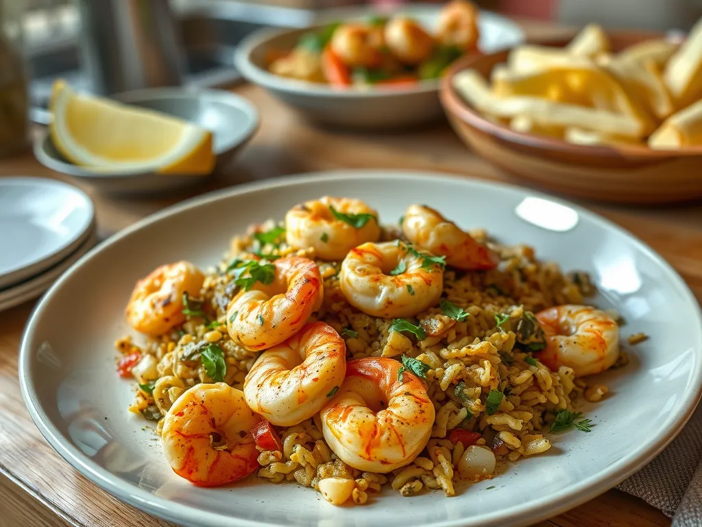 One-Pan Shrimp Kabsa