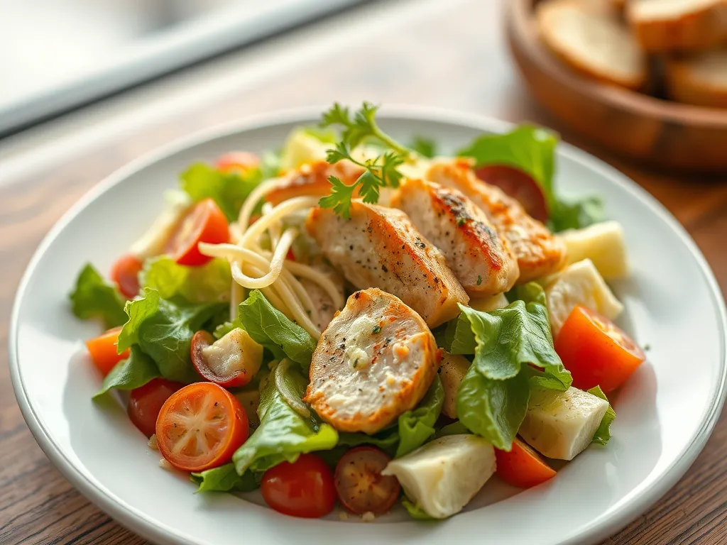 Quick Chicken Caesar Wraps