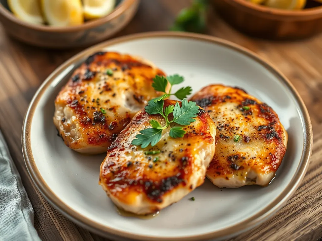 Quick Lemon Garlic Chicken Cutlets