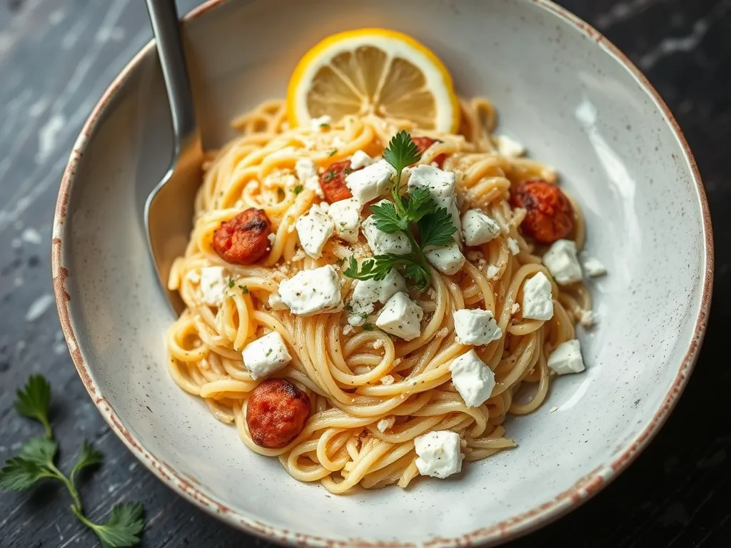 Quick Lemon Orzo with Feta