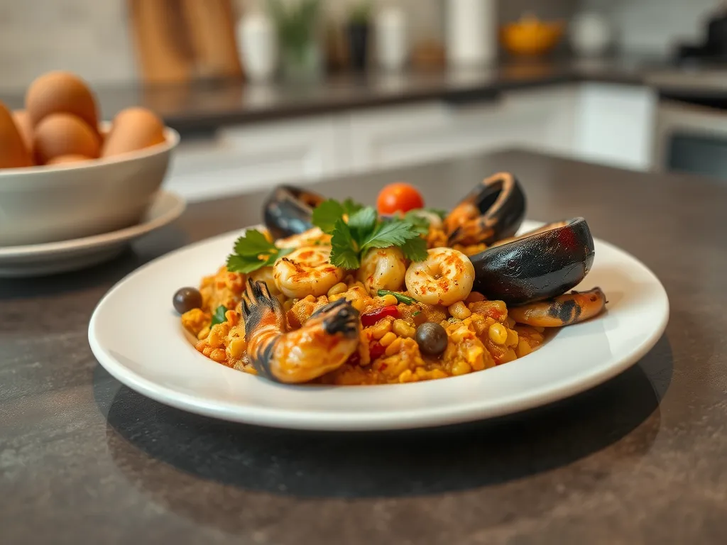 Quick Seafood Paella