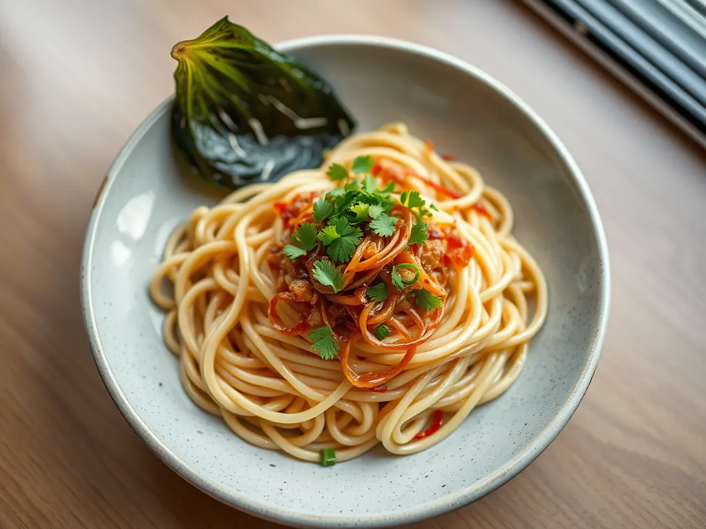 Quick Vegetable Yaki Udon