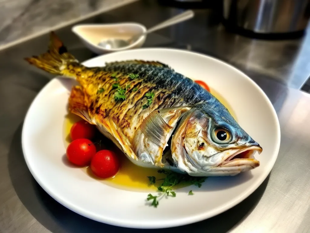 Roasted Whole Sea Bass