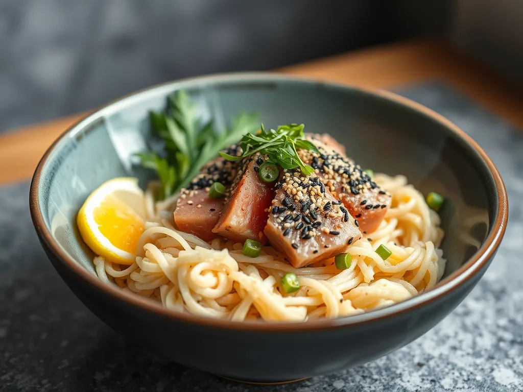 Sesame Crusted Tuna Rice Bowl