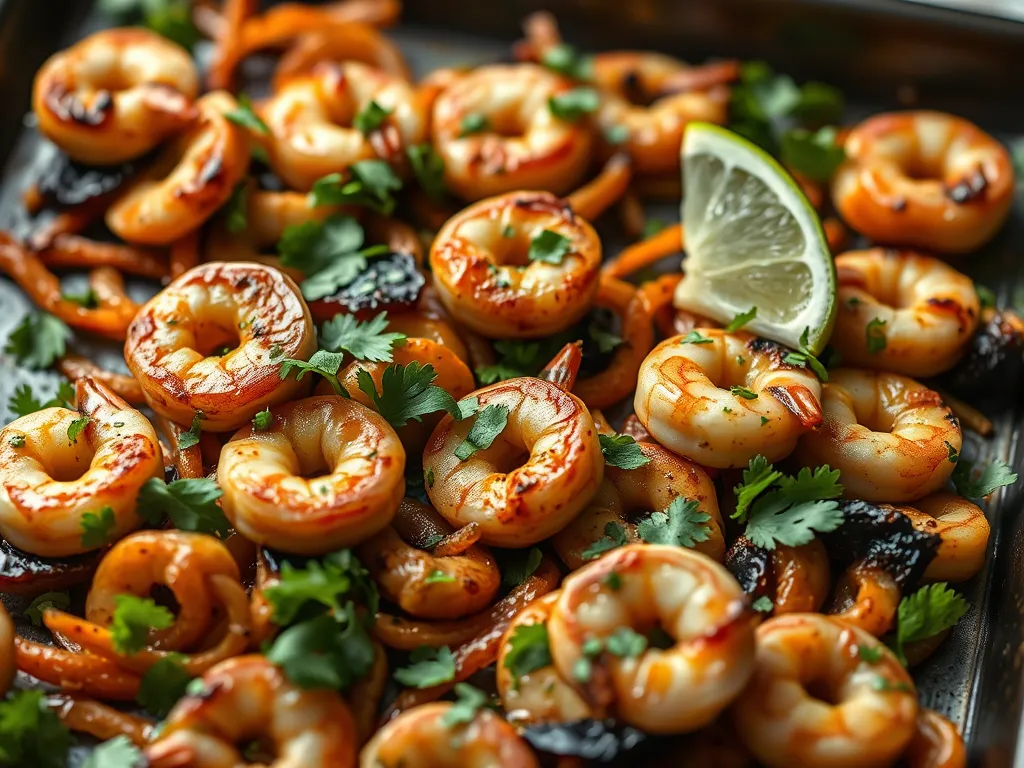 Sheet Pan Shrimp Fajitas