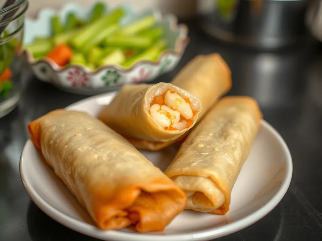 Shrimp and Ginger Spring Rolls