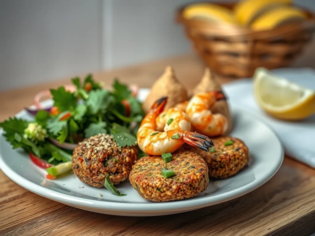Shrimp Falafel Bowl