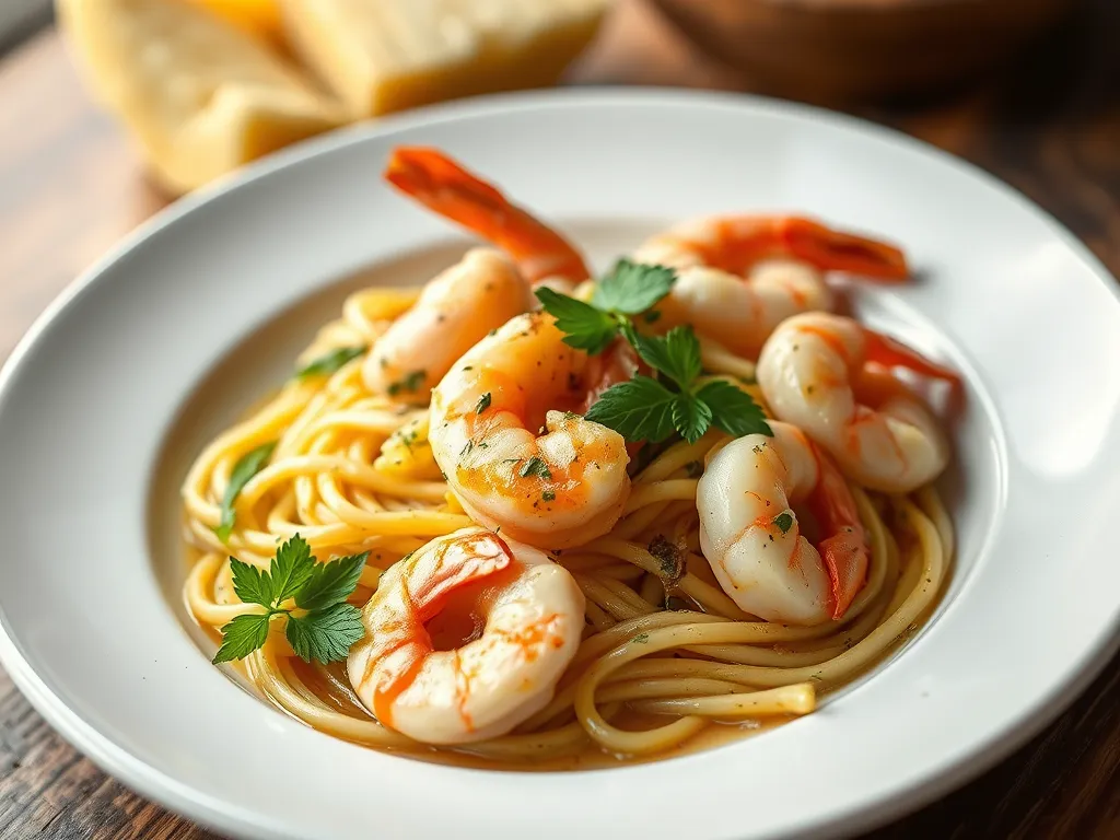 Shrimp Scampi Linguine