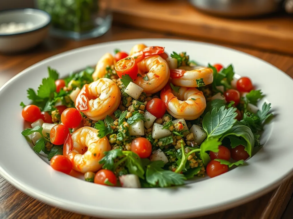 Shrimp Tabbouleh Salad