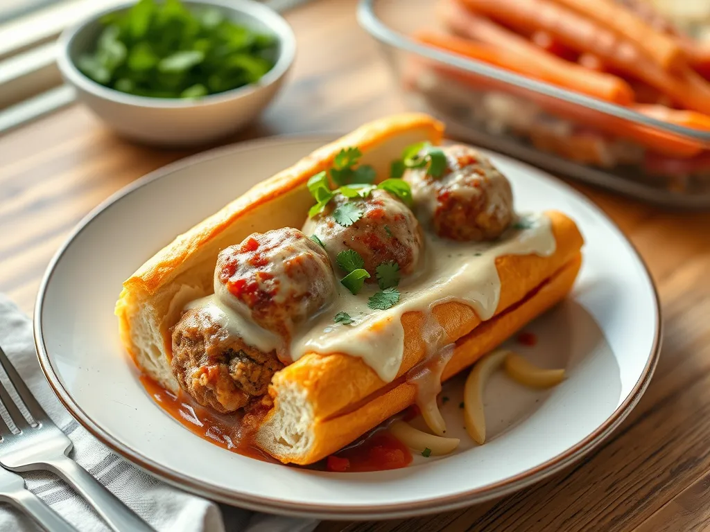 One-Pan Turkey Meatball Sub Casserole
