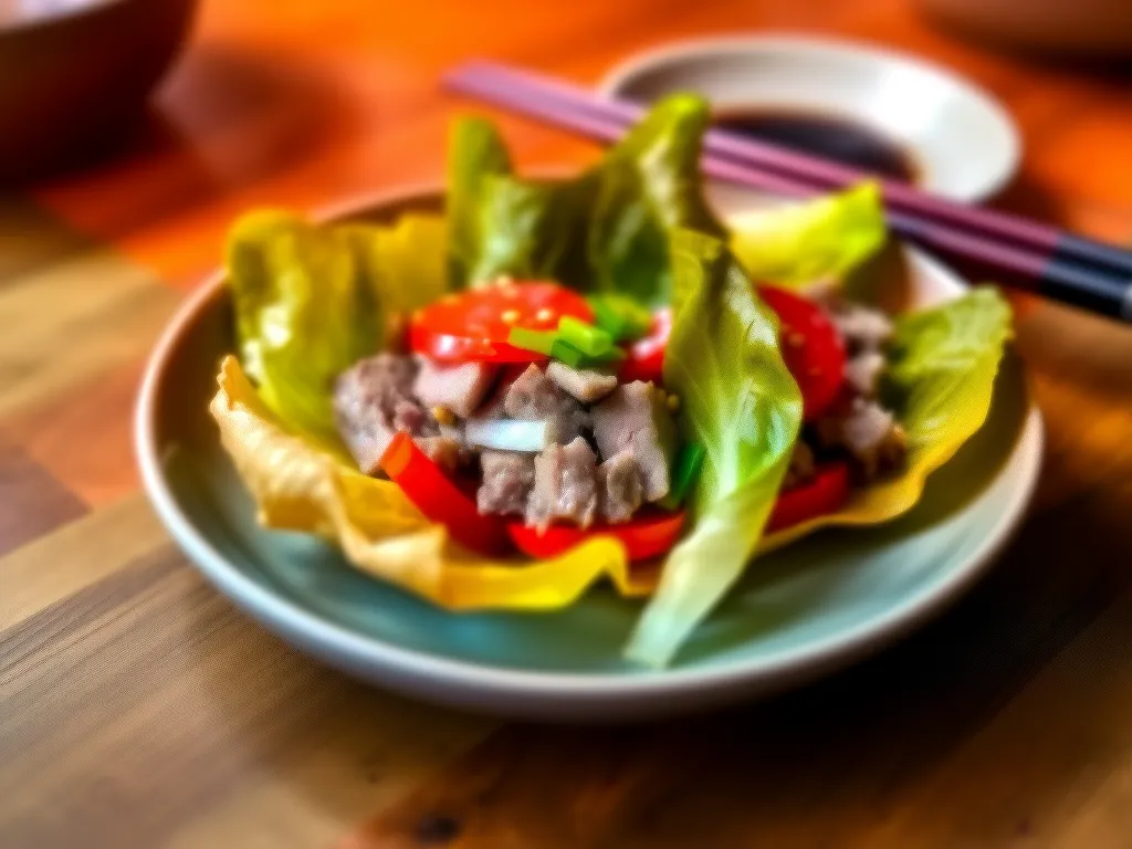 Turkey Yukhoe Lettuce Wraps